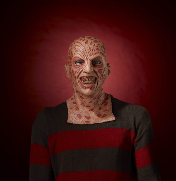 Women wearing Freddy Krueger Mask