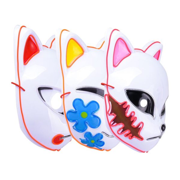 Masque-facial-de-chat-lumineux-ED-d-halloween-pour-femmes-masque-de-renard-tueur-de-d