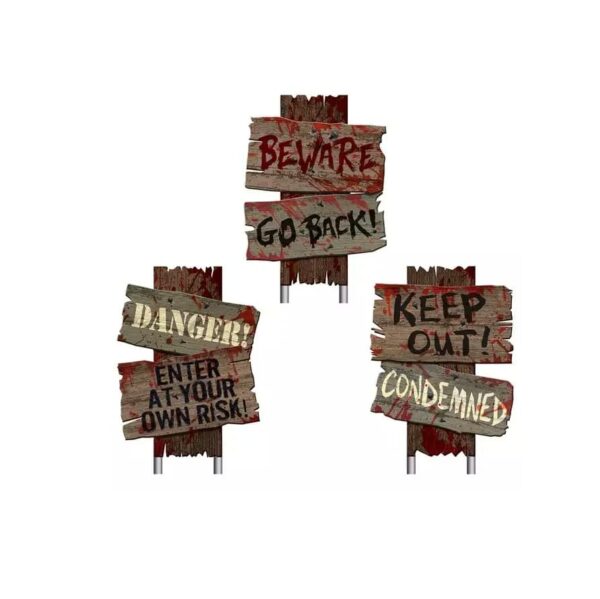 Halloween Garden Signs