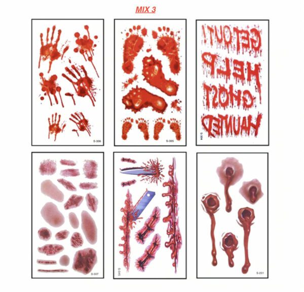 Fake Bloody Wound Tattoo
