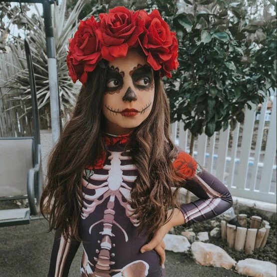 girls skeleton costume