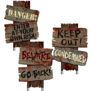 Halloween Garden Signs