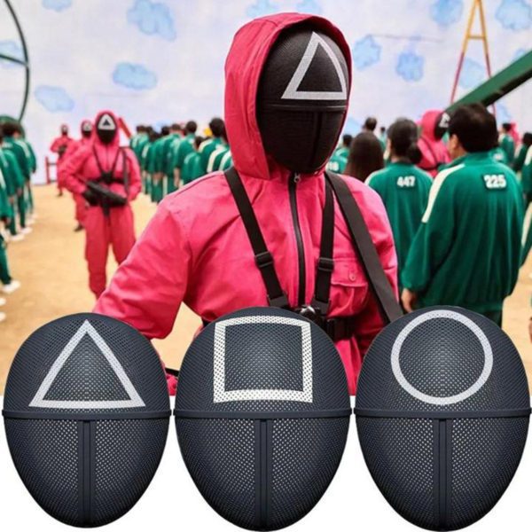 squid game mask; squid game costume