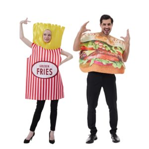 Burger costume and fries