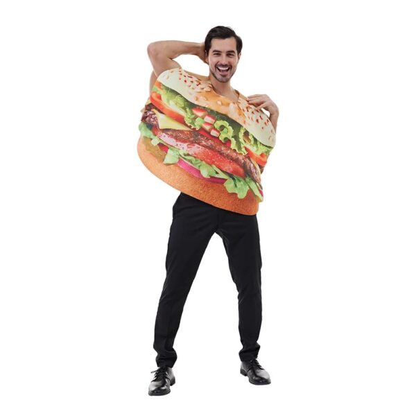 Burger costume and fries