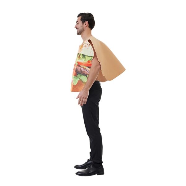 Burger costume and fries