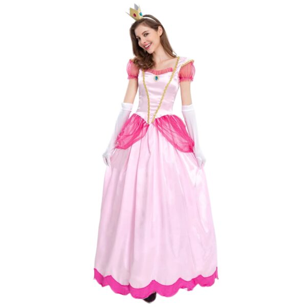 Funny Peach and Mario Costume For Couples