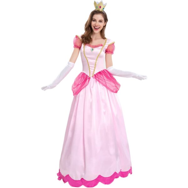 Funny Peach and Mario Costume For Couples