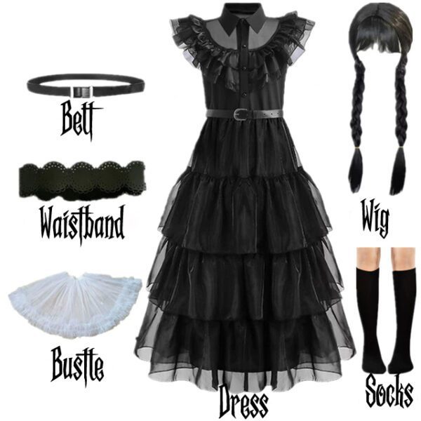 Wednesday Costume & Wig