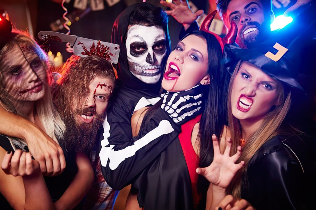 halloween party selfie