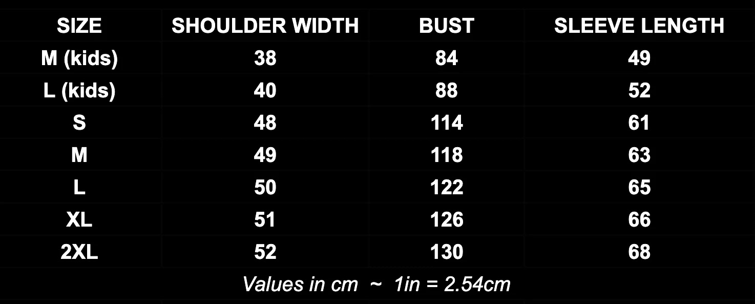 horrifiq michael myers costume size chart